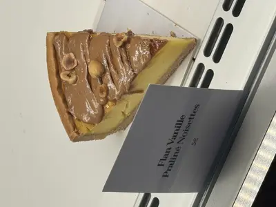 Flan vanille praliné noisettes